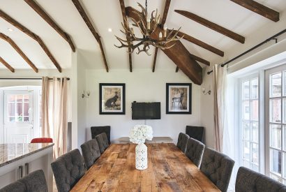The dining room at Flock Cottage, Welsh Borders
