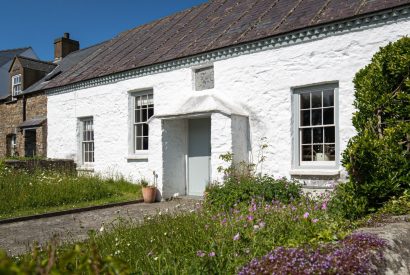 The exterior and front garden of Chapel Cottage, Pembrokeshire