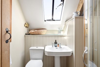 A bathroom at Chapel Cottage, Pembrokeshire