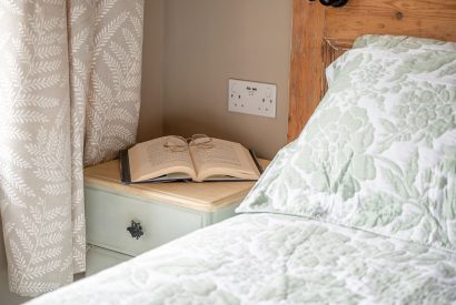 The master bedroom at High Moor Cottage, Yorkshire
