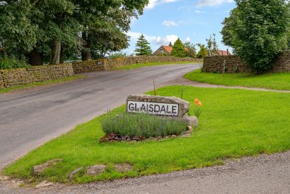 Glaisdale village green by High Moor Cottage, Yorkshire