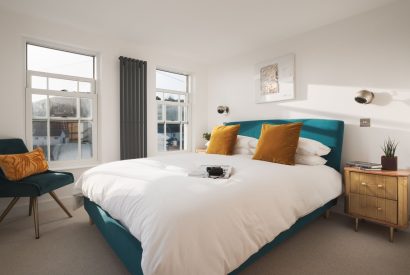 A double bedroom at Blue Horizon, Cornwall