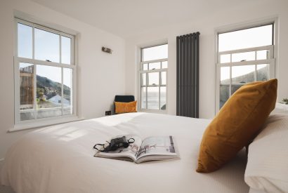 A double bedroom at Blue Horizon, Cornwall