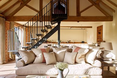 A sitting room at Turtle Dove Retreat, Herefordshire