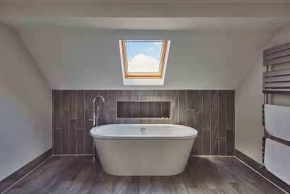 The free standing bath at Oakfield, Somerset