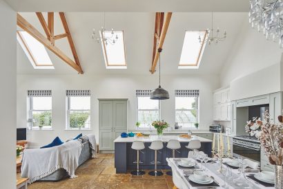 The kitchen and dining room at Oakfield, Somerset