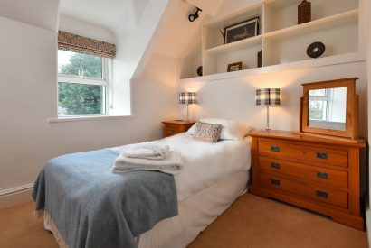 A single bedroom at Plas Newydd, Llyn Peninsula