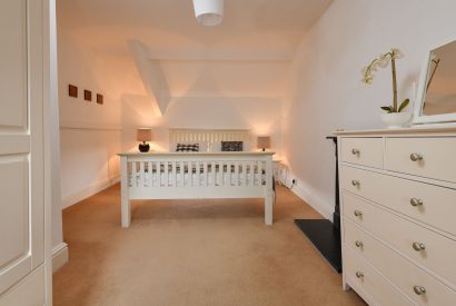 A double bedroom at Plas Newydd, Llyn Peninsula