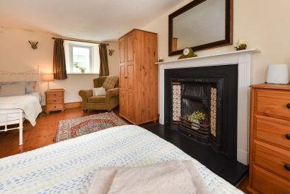 A bedroom at Plas Newydd, Llyn Peninsula