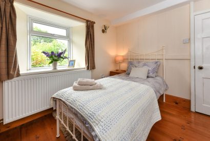 A single bedroom at Plas Newydd, Llyn Peninsula