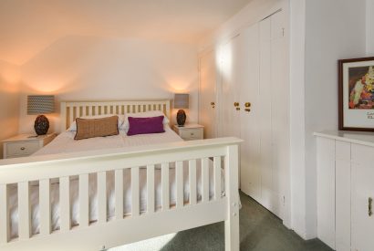 A double bedroom at Plas Newydd, Llyn Peninsula