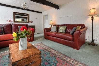 The living room at Plas Newydd, Llyn Peninsula