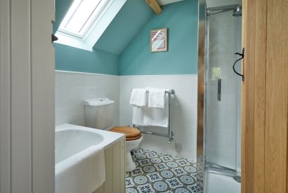 A bathroom at The Barn at Ampneyfield, Gloucestershire
