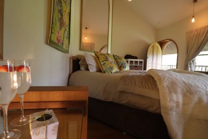 Super king size bedroom at Vivianna, Malvern Hills