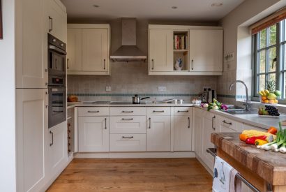 The kitchen at Elliot Cottage, Kingham, Cotswolds