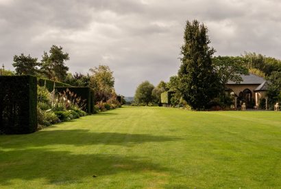 The grounds at Kingham Cottages, Cotswolds