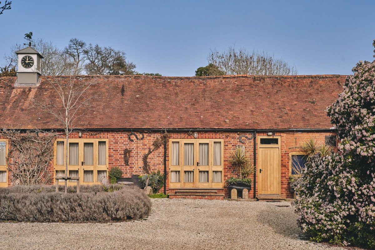 The exterior of Hereford Barn, Chiltern Hills