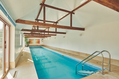 The swimming pool at Hereford Barn, Chiltern Hills