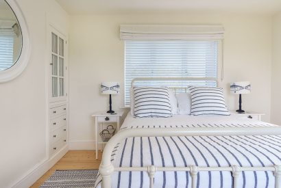 A king size bedroom at Y Wenffrwd, Abersoch