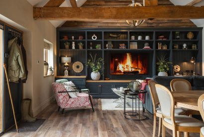 The living space at The Blended Barn, Cotswolds