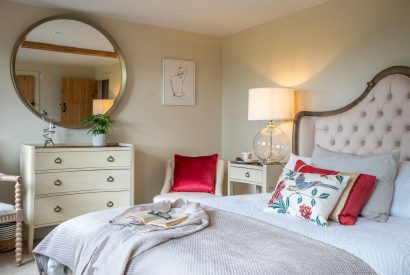The master bedroom at The Carriage House, Cotswolds