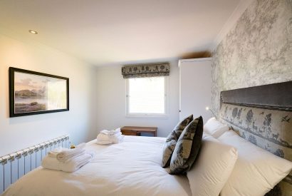 A double bedroom at The Hunting Lodge, Loch Lomond
