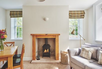 The living room at Middle Lodge, Cumbria