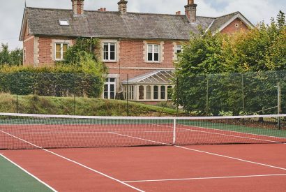The tennis courts at The Victorian Manor, Dorset