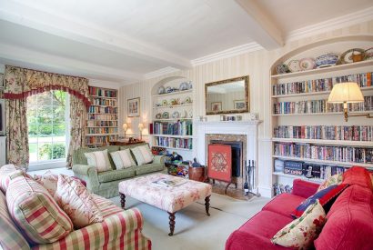 The sitting room at Hockham Grange, Norfolk Coast