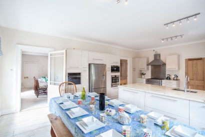 The kitchen at Hockham Grange, Norfolk Coast