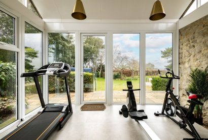 The gym at Sunset Cottage, Kent