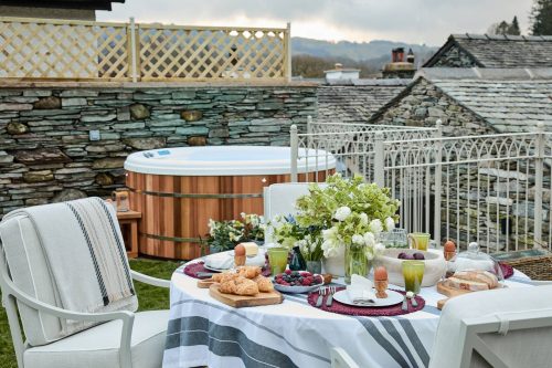 The garden at Beatrix Cottage, Lake District