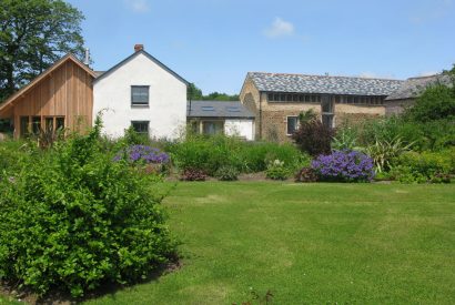 The gardens at Clover House, Bude, Cornwall