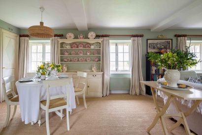 The dining area at Byron Cottage, Cotswolds