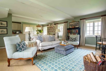 The living area at Byron Cottage, Cotswolds
