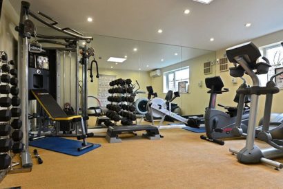 The gym at Barrett-Browning Cottage, Cotswolds