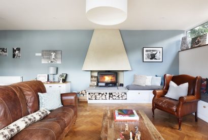 The living room at Riverside View, Chiltern Hills