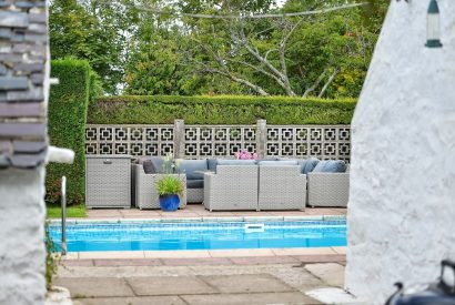 The swimming pool at Plas Newydd, Llyn Peninsula