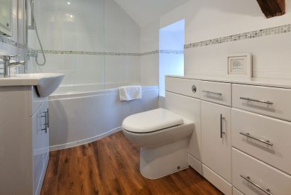 A bathroom at Plas Newydd, Llyn Peninsula