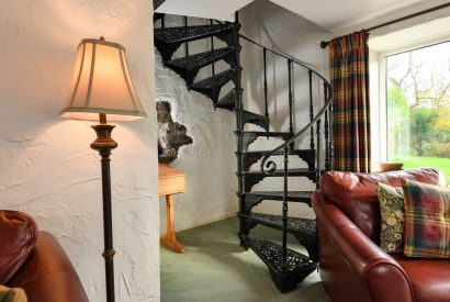 The staircase at Plas Newydd, Llyn Peninsula