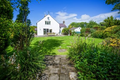 The exterior and garden at Plas Newydd, Llyn Peninsula