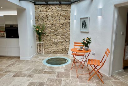 The atrium at Willow Cottage, Cotswolds