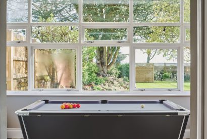 The pool table at Sandy Hill Farm, Staffordshire