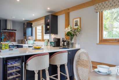 Kitchen dining at The Lodge at Leigh, Dorset