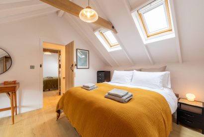 King size bedroom at Skylark, Bradworthy, Devon