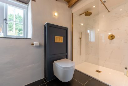 The shower room at Skylark, Bradworthy, Devon