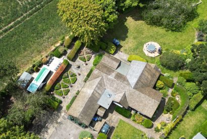Aerial veiw at Sunset Cottage, Kent