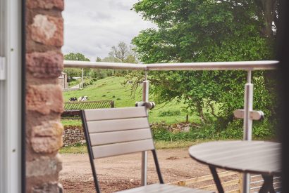 The balcony at Plum Cottage, Lake District