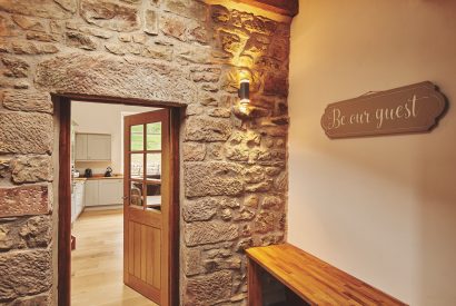 The entrance hall at Plum Cottage, Lake District