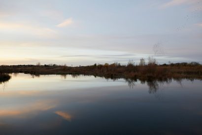 The lake view at The Reserve, Cotswolds